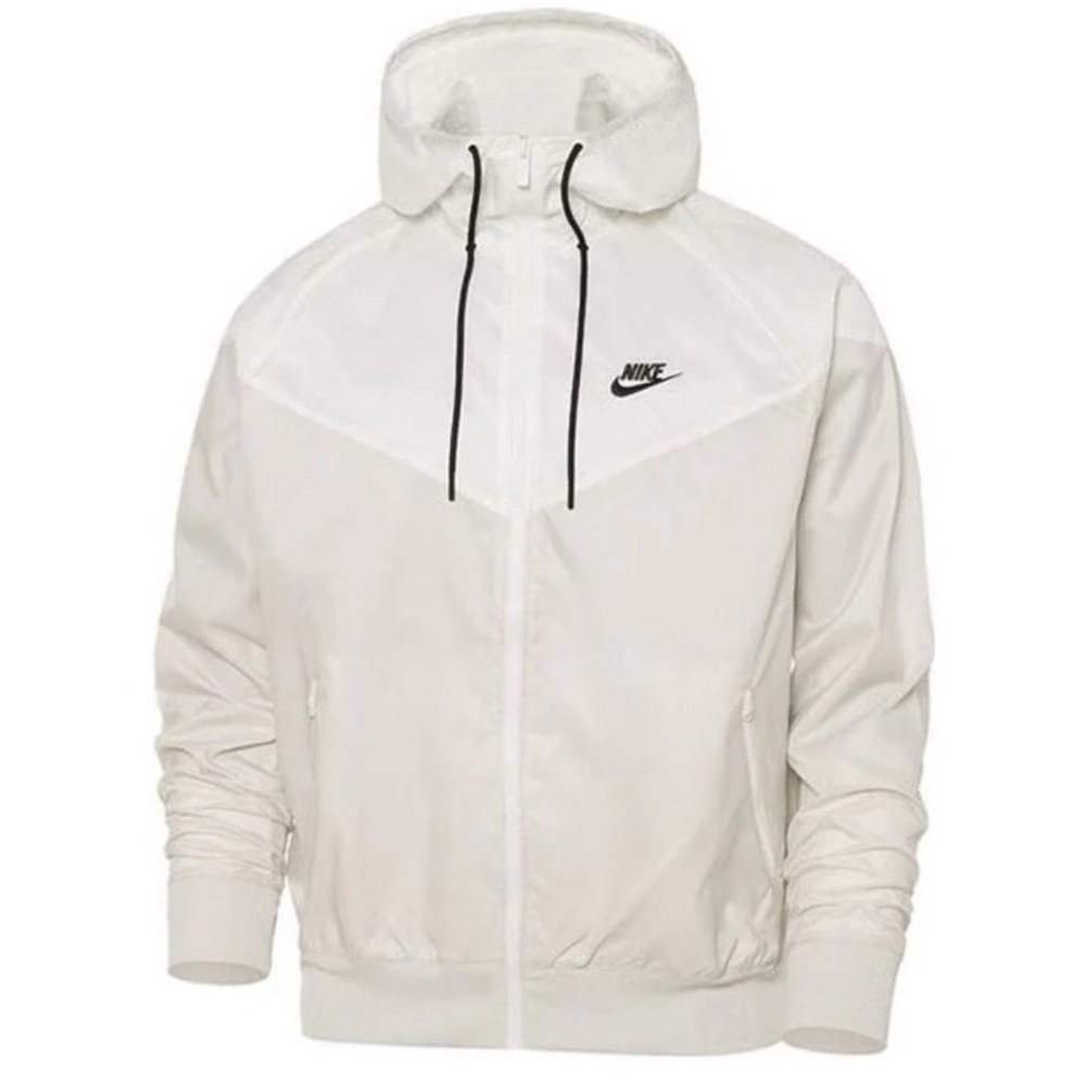 Nike Men's Cream Hooded Windbreaker